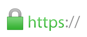 Website with SSL security certificate installed
